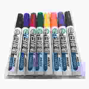 Whiteboardpenna Toyo, 8-pack Sorterade färger