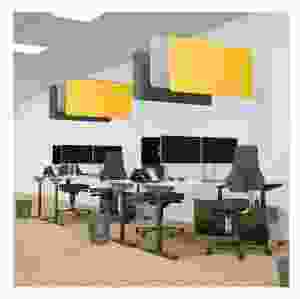 Ljudabsorberande rektangulär takpanel