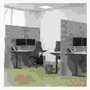 Ljudabsorberande separationsvägg