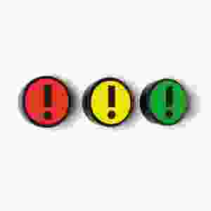 Magneter Utropstecken, 5 st/frp