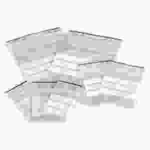 Blixtlåspåsar med skrivfält, 1000 st