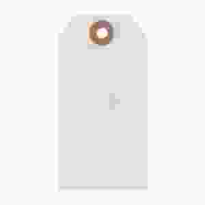 Hängetikett med förstärkt hål, 1000 st