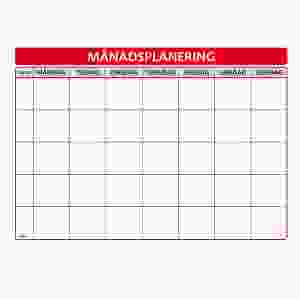 Månadsplanering A4