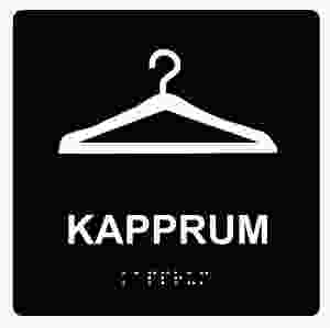 Kapprum (taktil skylt)