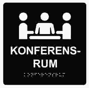 Konferensrum (taktil skylt)