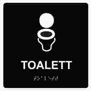 Toalett (taktil skylt)