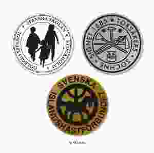 Runda etiketter 40 mm, 1000 st