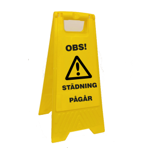 Skyltställ valfri text