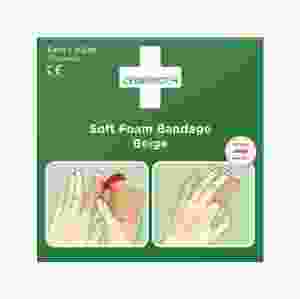 Plåster CEDERROTH SoftFoam 6 cm x 4,5 m beige