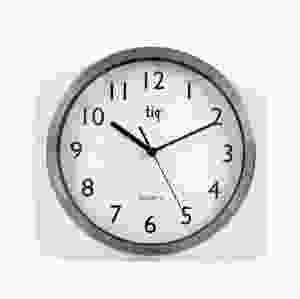 Väggur TIQ Ø25cm aluminium