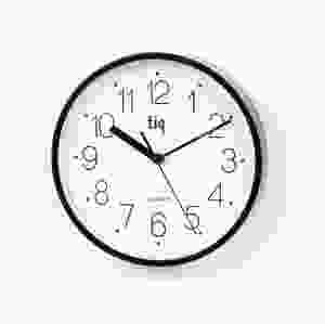 Väggur TIQ Ø22,5cm svart