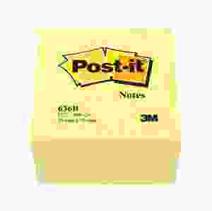 POST-IT Notes Kub 76x76mm gul