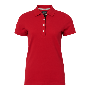 Röd pikétröja Dam strl L