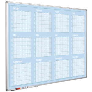Planeringstavla 12 månader, Blå design