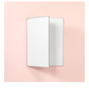 Whiteboard med 3 skrivytor, Emaljerad yta