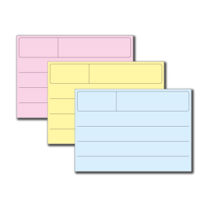 Magnetlappar Linjerade A6, 110 x 150 mm