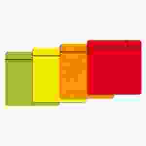 Magnetiska Post-it rutor med whiteboardyta, 100×100 mm, 5 st