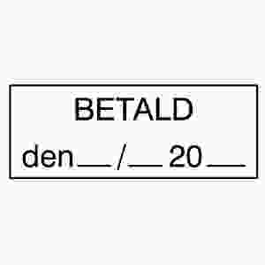 BETALD den (stämpel)
