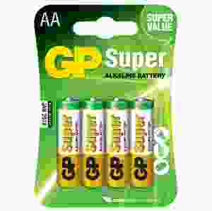 Batteri GP Super Alkaline AA Batterier, 4-pack