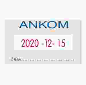 Trodat 5430L datumstämpel, Datum + standardtext ovanför datumet 