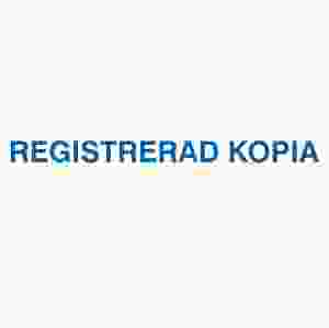 REGISTRERAD KOPIA (stämpel)