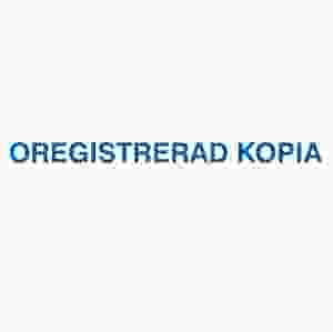 OREGISTRERAD KOPIA (stämpel)