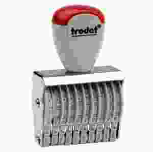 Sifferbandstämpel, 10 band (siffror)