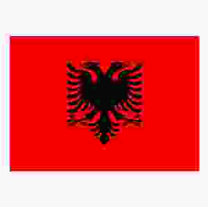 Albanien (bordsflagga)