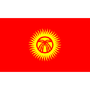 Kirgizistan (bordsflagga)