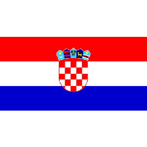 Kroatien (bordsflagga)