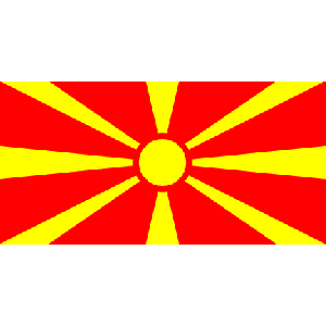 Nordmakedonien (bordsflagga)