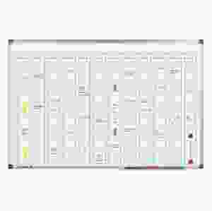 Legamaster årsplaneringstavla, lodrät månadsindelning