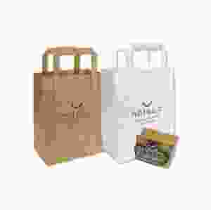 Papperspåsar, vita, 180 x 90 x 230 mm, 500 st