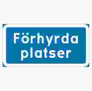 Parkeringsskylt Förhyrda platser