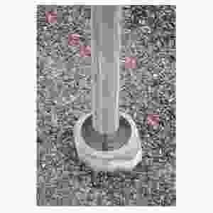 Betongfundament till parkeringsskyltar mm