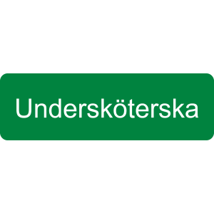 Yrkesbricka Undersköterska
