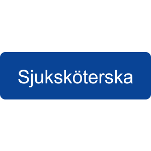 Yrkesbricka Sjuksköterska
