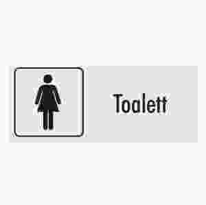 Toalett, damer (skylt)
