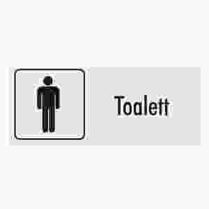 Toalett, herrar (skylt)