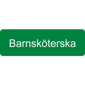 Yrkesbricka Barnsköterska