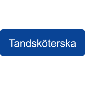 Yrkesbricka Tandsköterska