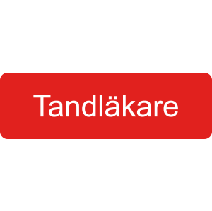 Yrkesbricka Tandläkare