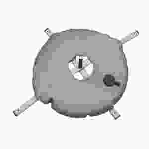 Kryssfot med vattensäck