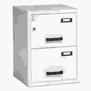 Brandklassat arkivskåp, 2 lådor