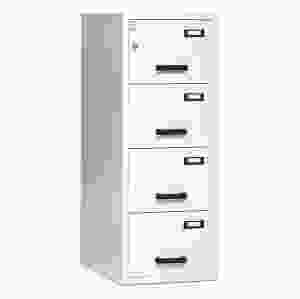 Brandklassat arkivskåp, 4 lådor