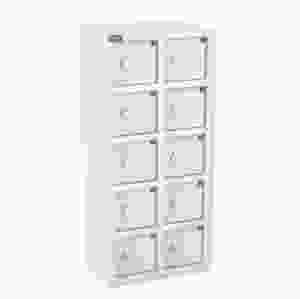 Flerfacksskåp väggmontage 10 luckor