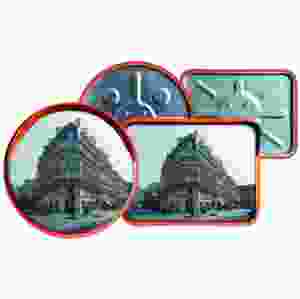 Trafikspegel i rostfritt stål