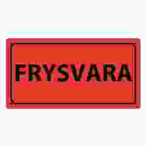 Emballageetikett "FRYSVARA"