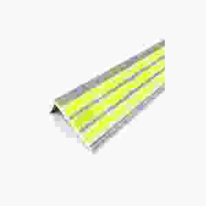 Självlysande aluprofil för trappa, grå