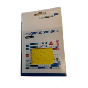Magnetsymboler cirklar gula